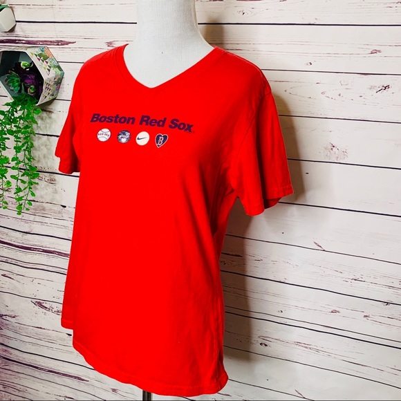 Nike Boston Red Sox Baseball Short Sleeve T-shirt Women’s Size Large - Picture 2 of 11